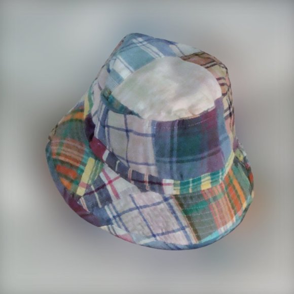 100% Cotton Patchwork Sunfade Madras Bucket Hat - Picture 1 of 8